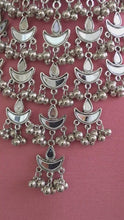 Mirror Oxidized Afghani Necklace/Oxidized Indian Jewelry/Boho Jewelry/Bib Choker Necklace/Afghan necklace/Afghani jewelry/gypsy necklace/
