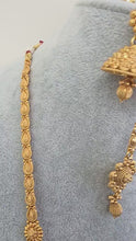 Antique Gold Long Necklace/Indian Necklace/South Indian Necklace/Long Necklace/ Indian Jewelry/Kasu mala/ long Haram, Indian Pakistani Set