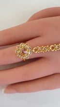 Gold Polki Single Hath Paan/Bracelet/Haath phool/Hathh Panja/finger Hand bracelet/Bridal Jewelry/hand harness/ Hand Jewelry/wedding jewelry