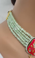 Mint Meenakari Kundan necklace /Rajwadi kundan necklace/Kundan Jewelry Set/Multi color Kundan Choker Set/Indian Bridal Choker set