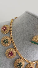 RubyGreen Guttapusalu Pearl Gold Necklace/Gold NecklaceIndian Choker/South Indian Necklace/One Gram Gold /Temple Jewelry/South Indianjewelry